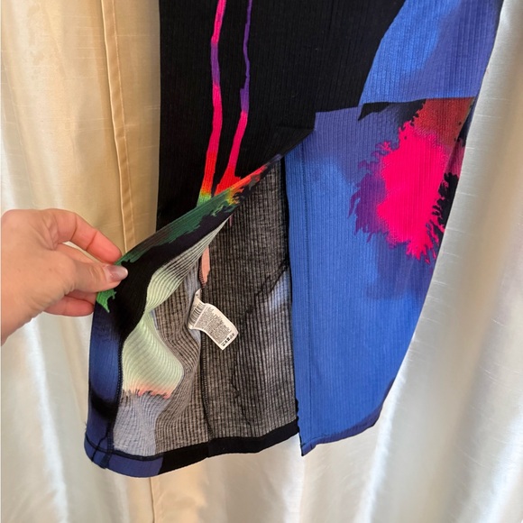 DESIGUAL HOLOGRAM LACROIX SLEEVE MIDI DRESS Size XS EUC - Picture 10 of 12